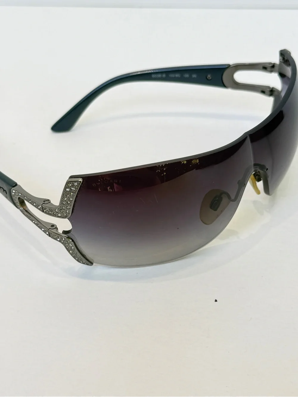 Bvlgari VINTAGE Sunglasses BV6038B Full Pkg 103/8G Lens Grey Gradient, Graduated